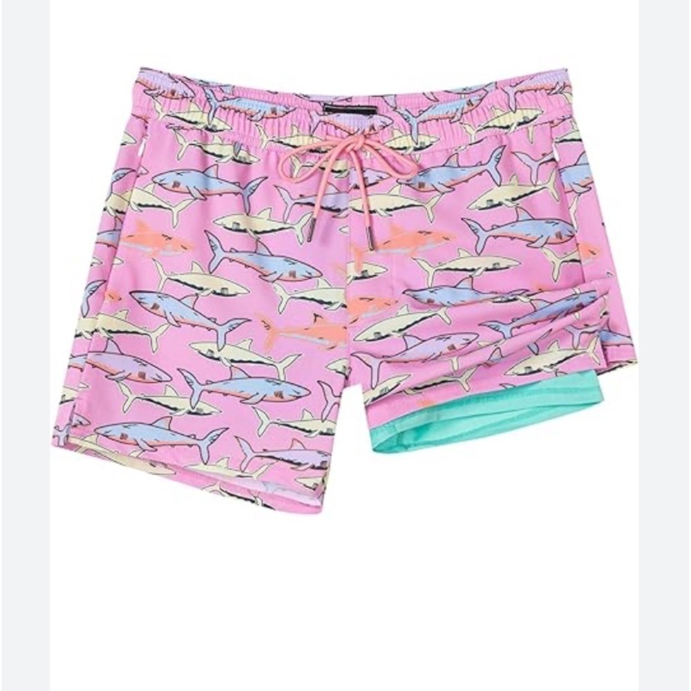 Mens Swim Trunks with Compression Liner 2 in 1 Swimming Trunk new